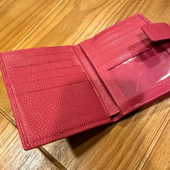 Longchamp Le Fuolonne French wallet in Pink Leather - Picture 5 of 6